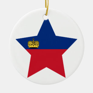 Adorno De Cerámica Estrella de Liechtenstein