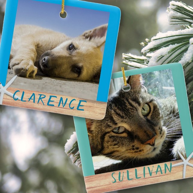 Adorno de Cerámica Estrella de Mar con Fotos de Ma (Subido por el creador)