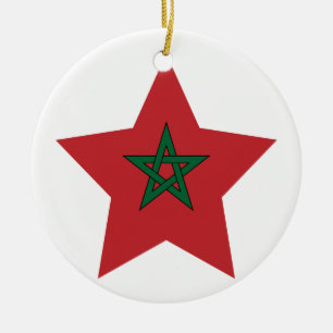 Adorno De Cerámica Estrella de Marruecos