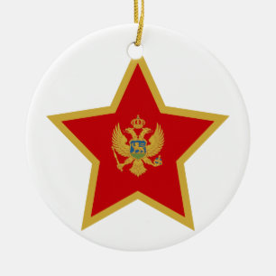 Adorno De Cerámica Estrella de Montenegro