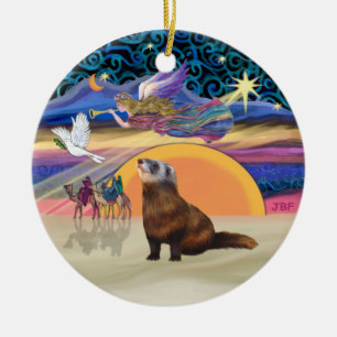 Adorno De Cerámica Estrella de Navidad - Ferret 1