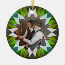 Estrella de Navidad Verde Personalizada Regalo de
