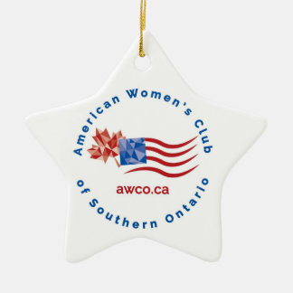Adorno De Cerámica Estrella de Navidades de la AWCO