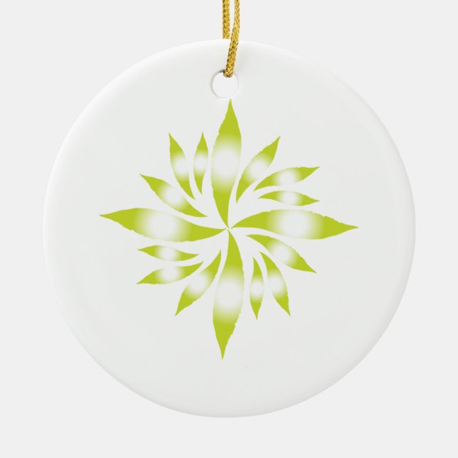 Adorno De Cerámica Estrella de Navidades interiores #6 (Frente)