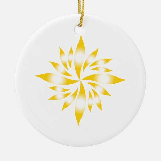 Adorno De Cerámica Estrella de Navidades interiores #7 (Frente)