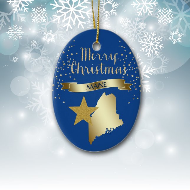 Adorno De Cerámica Estrella de oro azul (Subido por el creador)