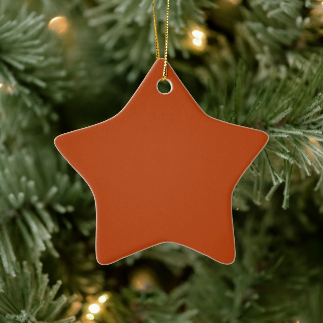 Adorno De Cerámica Estrella de óxido (Árbol)