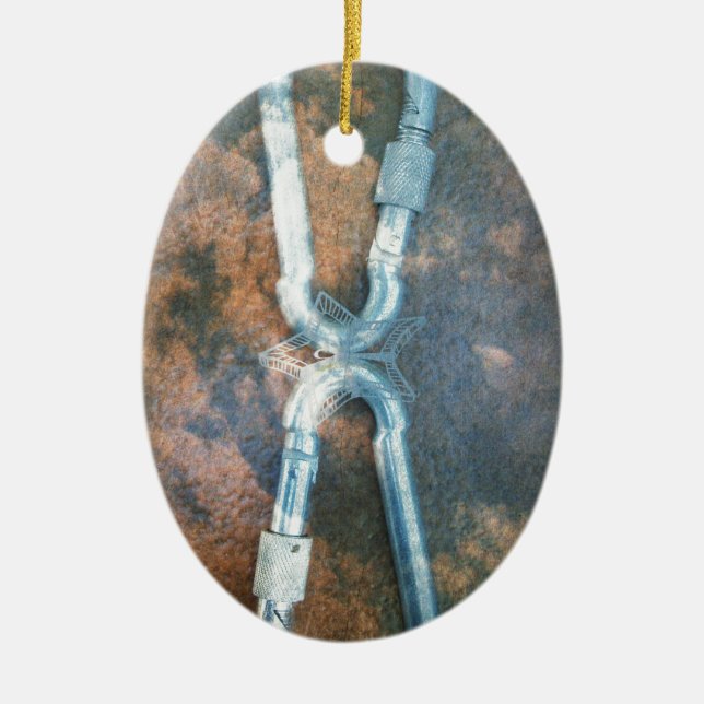 Adorno De Cerámica Estrella de plata infinita (Frente)