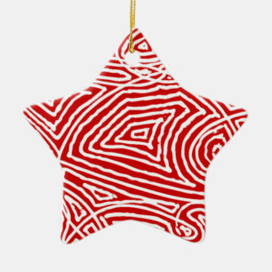 Adorno De Cerámica Estrella de Scribbleprint