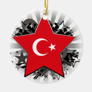 Adorno De Cerámica Estrella de Turquía