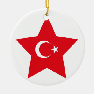 Adorno De Cerámica Estrella de Turquía
