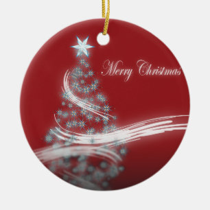 Adorno De Cerámica Estrella festiva Navidades de Moda Evergreen