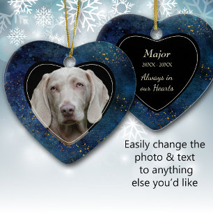 Adorno De Cerámica Estrella mascota Galaxy Heart Keepsake