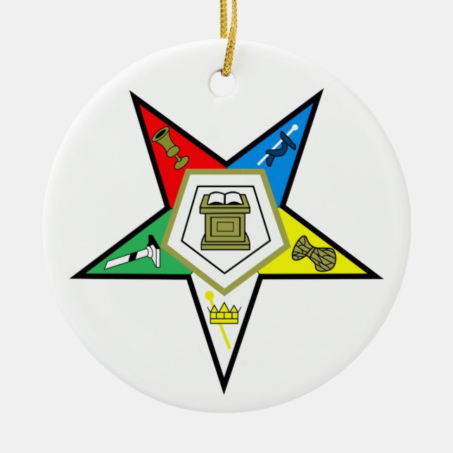 Adorno De Cerámica Estrella oriental (Frente)