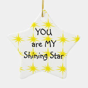 ADORNO DE CERÁMICA ESTRELLA ORNAMENTAL - ERES MI ESTRELLA REVELANTE