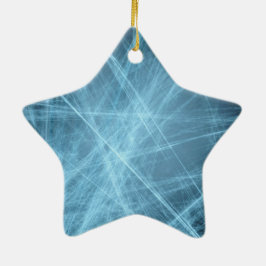 Adorno De Cerámica Estrella para árbol de Navidad