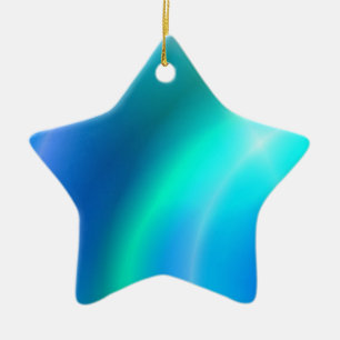 Adorno De Cerámica Estrella para el árbol de Navidad