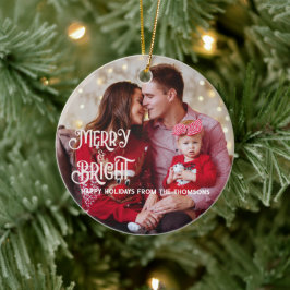 Adorno De Cerámica Estrella roja parlanchín, Navidades brillantes