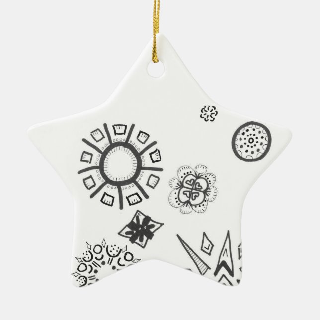 Adorno De Cerámica estrella urbana 1 | MERRY NAVIDAD | m3galleryStudi (Frente)