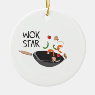 Adorno De Cerámica Estrella Wok