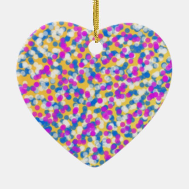 Adorno De Cerámica estrellas coloridas (Frente)