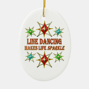 ADORNO DE CERÁMICA ESTRELLAS DE BAILE DE LÍNEA