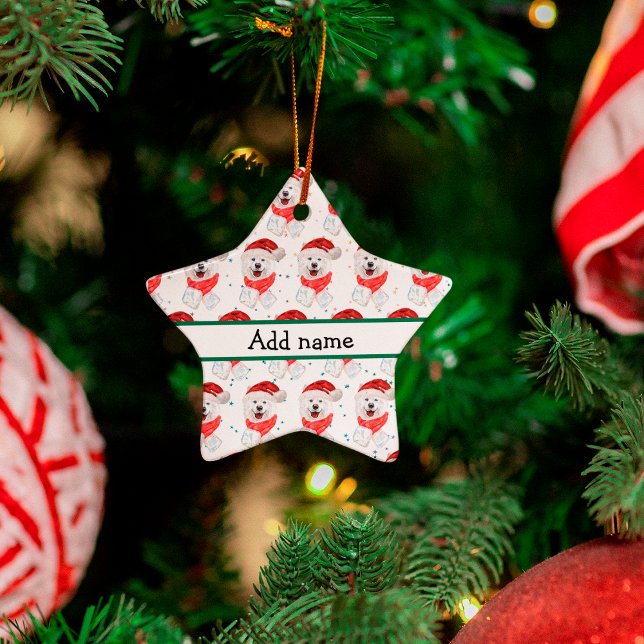 Adorno De Cerámica Estrellas de Navidades de raza de perro (Subido por el creador)