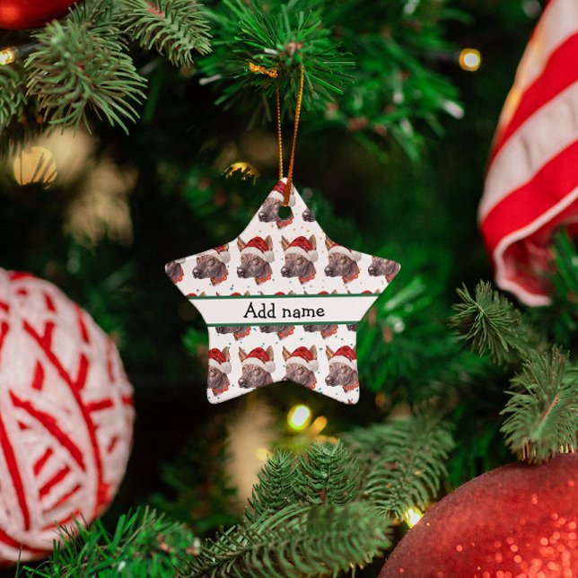 Adorno De Cerámica Estrellas de Navidades de raza de perros sin pelo  (Subido por el creador)