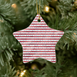 Adorno De Cerámica Estrellas Rayas Rojo Azul Blanco