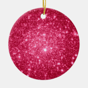 Adorno De Cerámica Estrellas rosadas calientes
