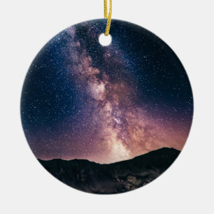 Adorno De Cerámica Estrellas y montañas