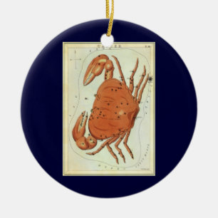 Adorno De Cerámica Estreñimiento de cangrejo de Cáncer de Astrología 