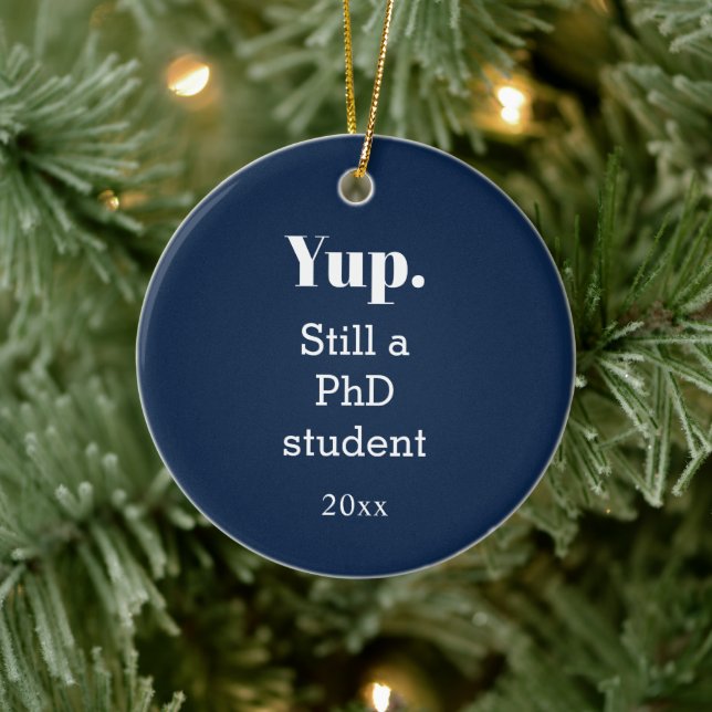 Adorno De Cerámica Estudiante de doctorado en curso (Árbol)