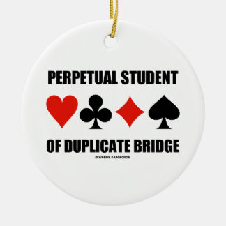 Adorno De Cerámica Estudiante Perpetuo De Puente Duplicado (Trajes De