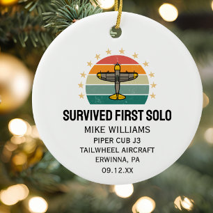 Adorno De Cerámica Estudiante piloto primer avión solo personalizado