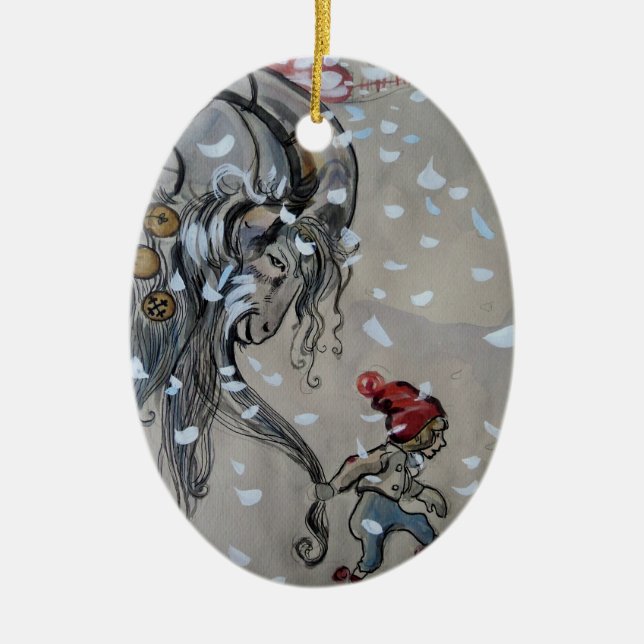 Adorno De Cerámica Estudio para Julbacken (Yule Goat) 1911 (Frente)