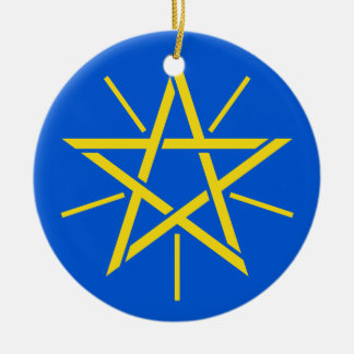 Adorno De Cerámica ETHIOPIA-  Ceramic Christmas Ornament