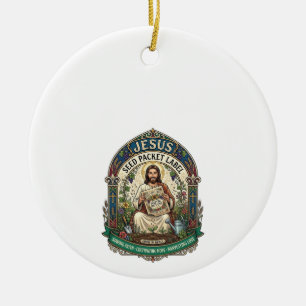 Adorno De Cerámica Etiqueta de Paquete de Semillas de Jesús Paquete d