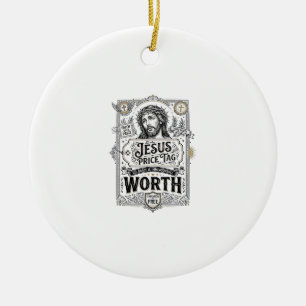Adorno De Cerámica Etiqueta De Precio De Jesús Vale La Pena La Etique