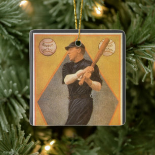 Adorno De Cerámica Etiqueta de producto vintage, arte de Boston para 