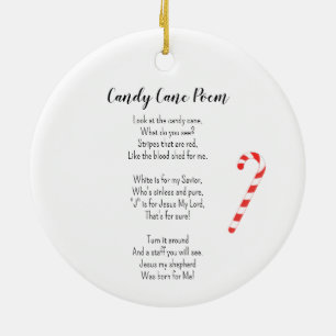 Adorno De Cerámica Etiquetas de regalo clásicas de poema cane de cand