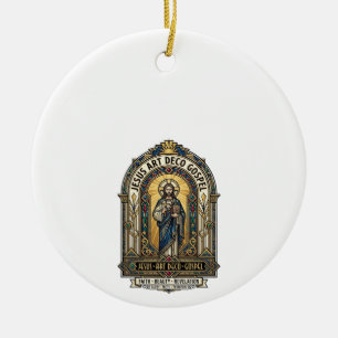 Adorno De Cerámica Evangelio Jesus Art Deco Jesus Fe Cristiana Art De