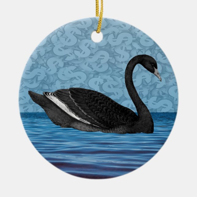 Adorno De Cerámica Evento de cisne negro (Frente)