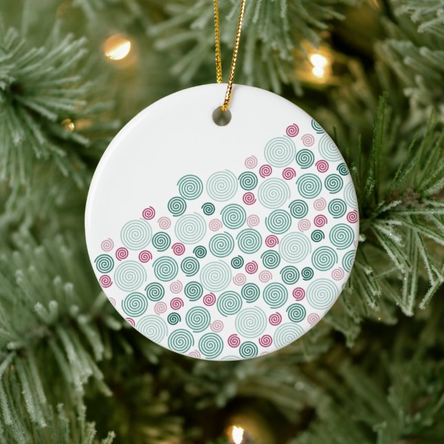 Adorno De Cerámica Evergreen Swirl - (Pattern) (Árbol)