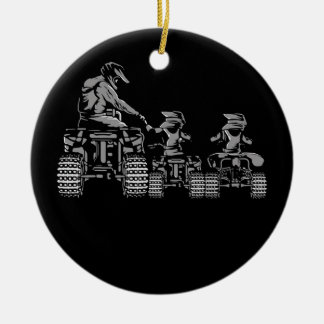 Adorno De Cerámica Evolución cuádruple Cuatro Ruedas ATV 4 Ruedas