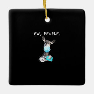 Adorno De Cerámica Ew People I's A Donkey Turkey   Donkey Lover Gift