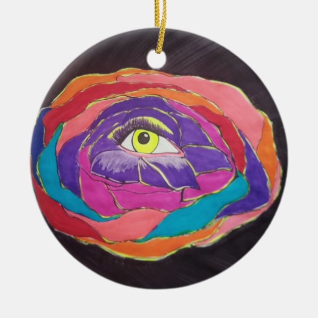 Adorno De Cerámica Excelencia Floreciente (Frente)