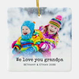 Adorno De Cerámica Exceso de fotos te quiere el abuelo nombra año