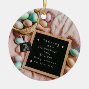 Adorno De Cerámica Excitante invitación de embarazo en Pascua
