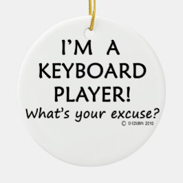 Adorno De Cerámica Excusa del jugador de teclado